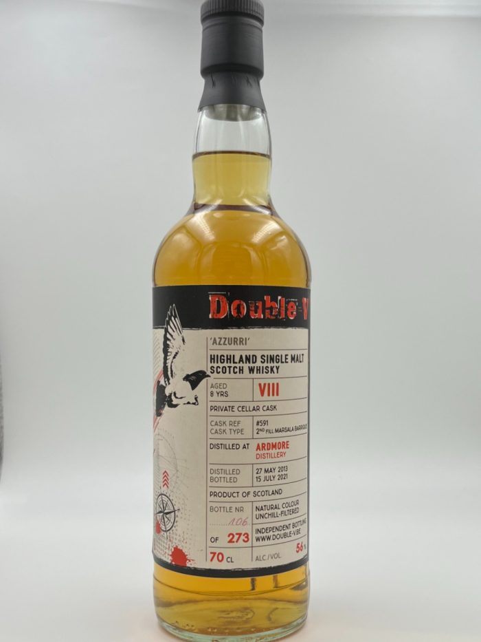 Double V Ardmore Distillery 8Y Azzurri Manu Vanneste Single Malt Whisky